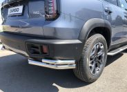 Защита заднего бампера  угловая двойная для автомобиля Haval Dargo 2022 арт. HVD.22.20