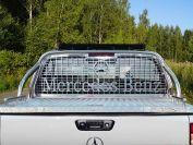 Защита кузова и заднего стекла (для крышки) 75х42 мм со светодиодной фарой для автомобиля Mercedes-Benz X-Class 2018-, TCC Тюнинг MERXCL18-51
