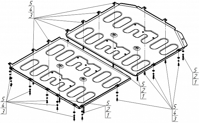 Защита алюминиевая Мотодор (Аккумуляторная батарея), 4 мм,  Li L9  2024- арт. 349909
