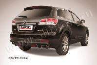 Защита заднего бампера d57 черная Mazda CX-9 (2006-2012) , Slitkoff, арт. MZCX9009B