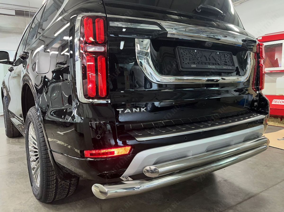 Защита заднего бампера двойная для автомобиля TANK 500   2023 арт. TANK500.23.16