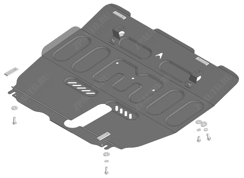 Защита АвтоСтандарт (Двигатель, Коробка переключения передач), 1,5 мм,  для Changan Cs75 Plus  2023- арт. 57211