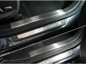 Накладки на пластиковые пороги (лист шлифованный) 4 шт для автомобиля Exeed VX 2.0L 4WD 2021-,TCC Тюнинг ,арт. EXEEDVX21-02