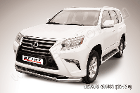 Защита переднего бампера d76+d57 двойная Lexus GX-460 (2013-2023) , Slitkoff, арт. LGX13-002