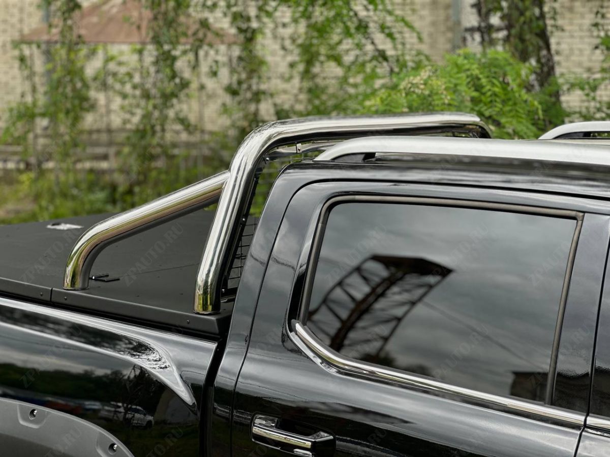 Защита кузова и заднего стекла (для крышки без надписи) 76,1 мм Foton Tunland V7 2.0 Diesel АКПП 4WD 2024 арт. FOTTUNV725-14