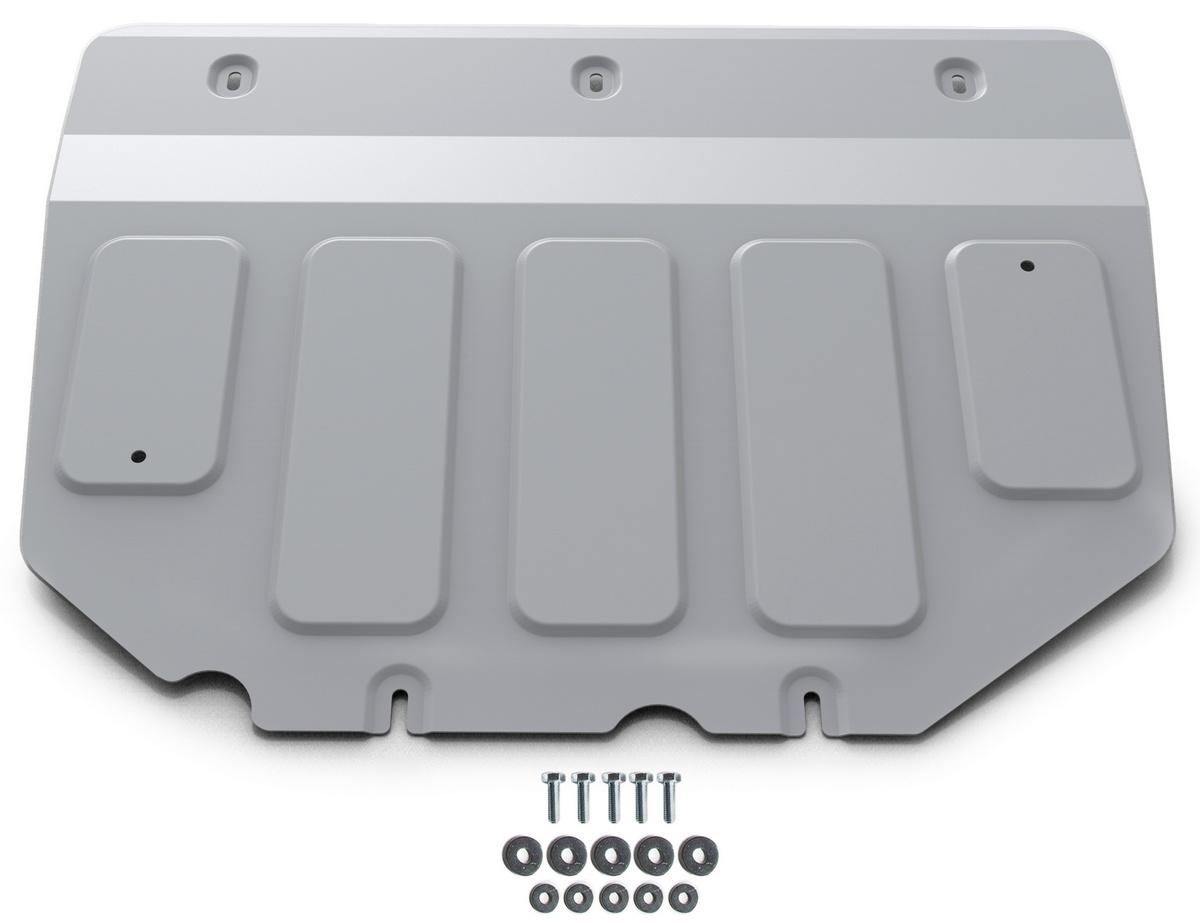 Защита картера и КПП Rival для Mazda 3 BP АКПП 2019-2020, штампованная, алюминий 3 мм, с крепежом, 333.3827.1