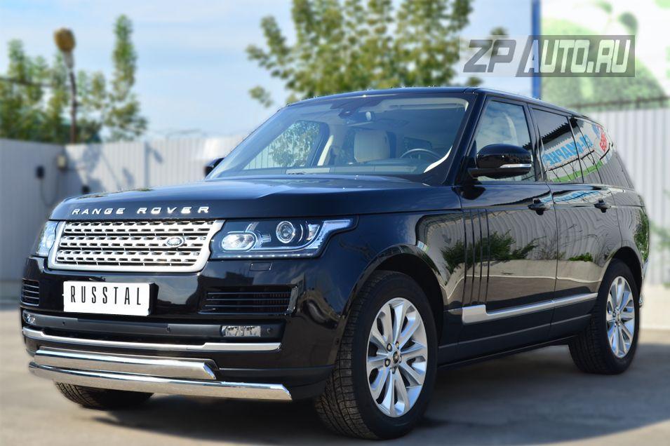 Защита переднего бампера d75х42/75х42 для Land Rover Range Rover 2013, Slitkoff LRV-001440
