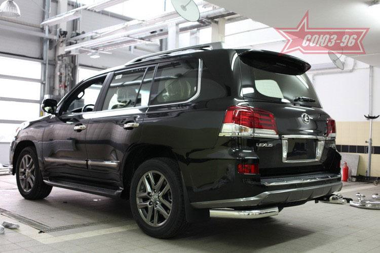 Защита задняя уголки d76 для Lexus LX570 Sport 2013-, Lexus LX57.76.5017