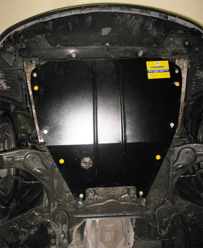 Защита стальная Мотодор (Двигатель, Коробка переключения передач), 2 мм, Сталь для Renault Espace 2002-2006 арт. 01718