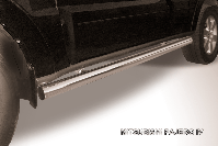 Защита порогов d76 труба Mitsubishi Pajero IV (2006-2023) Black Edition, Slitkoff, арт. MPJ012BE
