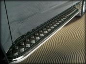 Пороги с накладным листом d53 для Toyota RAV4 2005-2009, TRAV.06.41, Россия