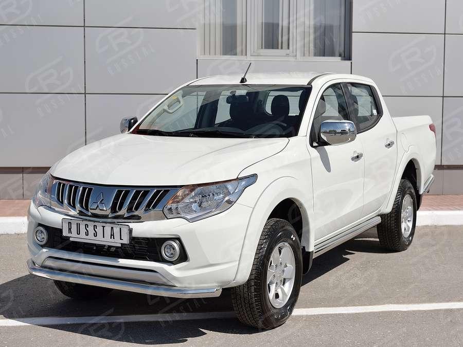 Пороги труба d76 вариант 1 Mitsubishi L200 2015, Slitkoff ML2T-0022481