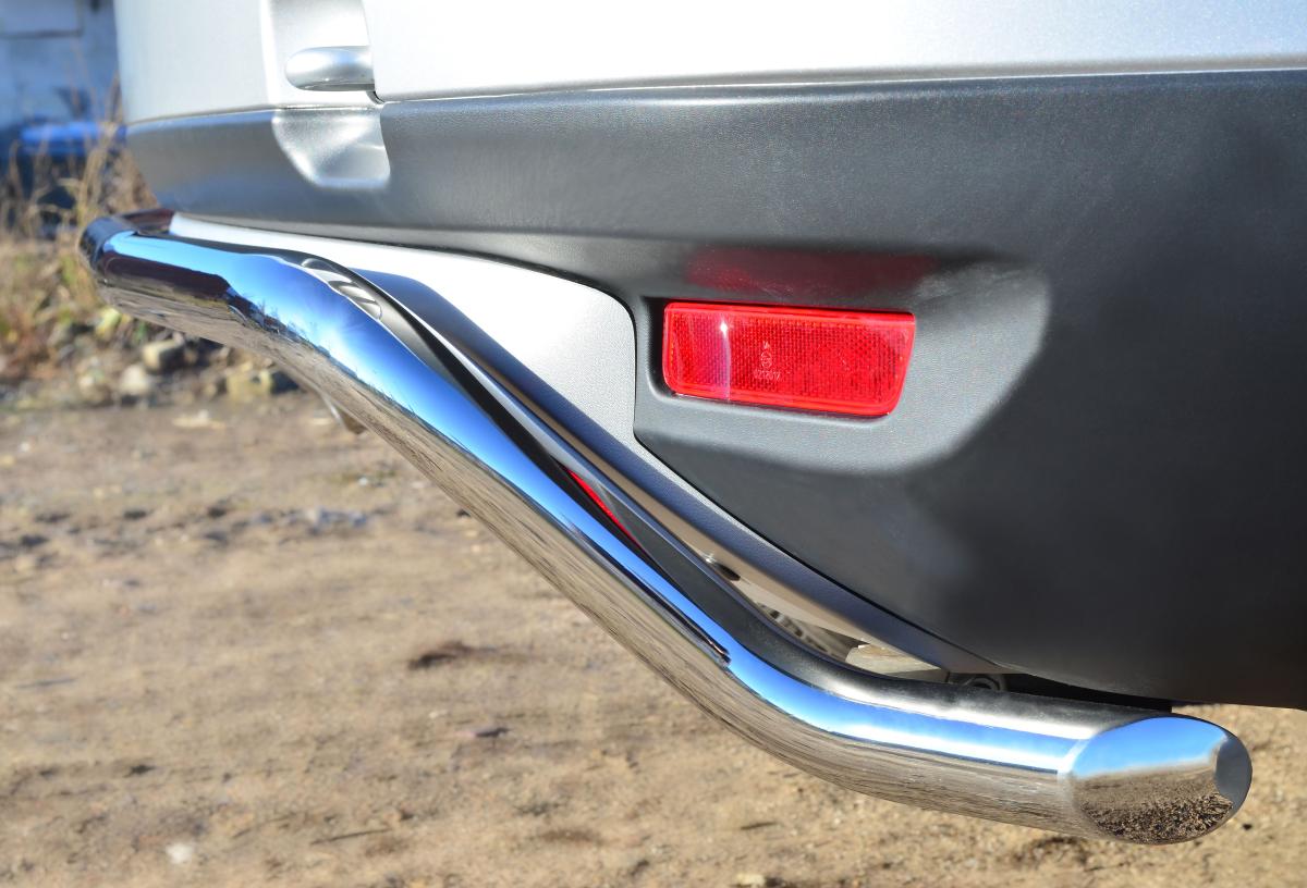 Защита заднего бампера d42 волна для Renault Duster 4x4, Slitkoff RD4Z-001543