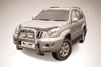 Кенгурятник d76 высокий Toyota Land Cruiser Prado J120 (2002-2009) , Slitkoff, арт. TLCP002