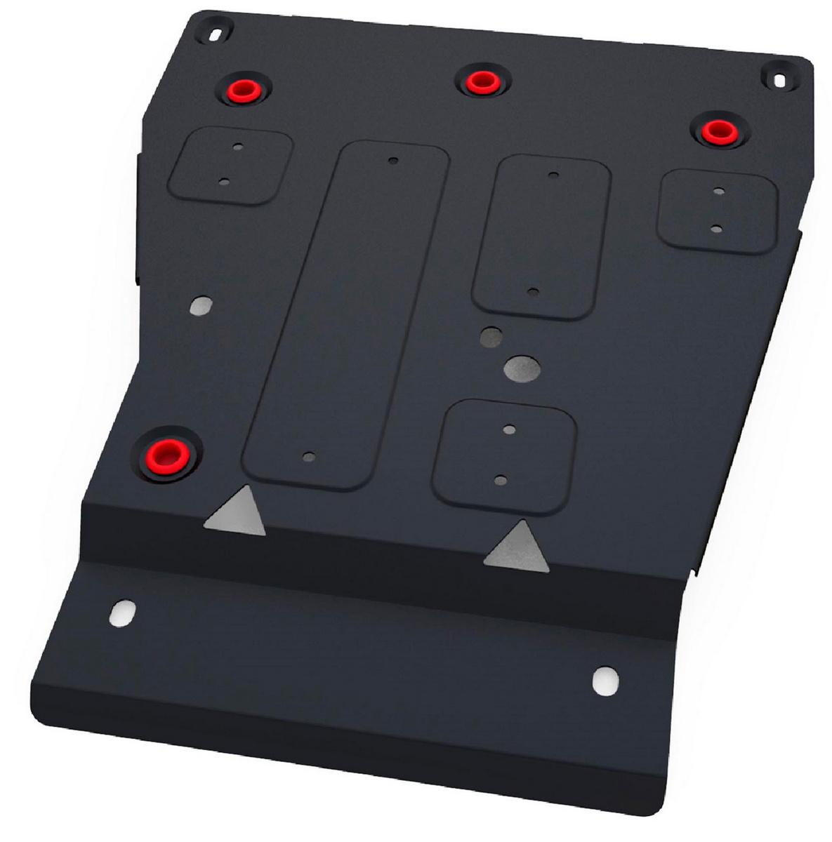 Защита КПП и РК АвтоБроня для SsangYong Stavic (V - 2.0D) 2013-2016, штампованная, сталь 1.8 мм, с крепежом, 111.05316.1