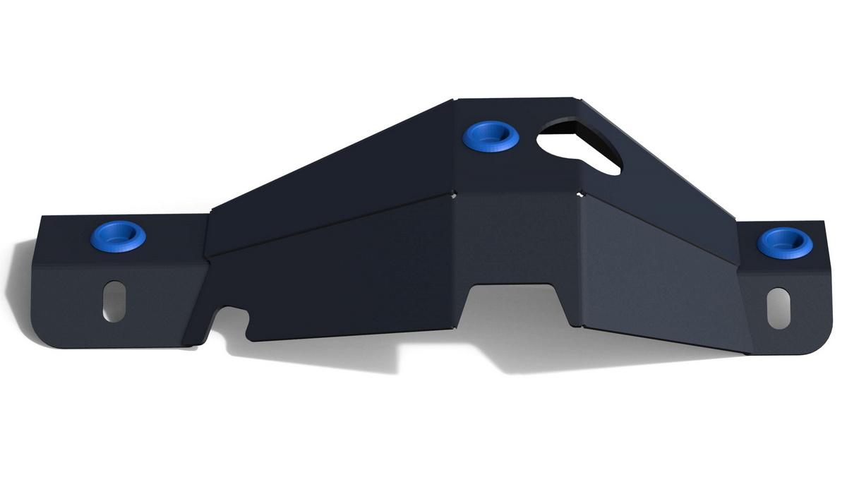 Защита дифференциала заднего моста Rival для Suzuki Jimny IV 2019-н.в., сталь 3 мм, с крепежом, штампованная, 2111.5523.1.3