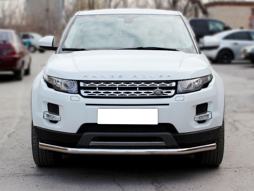 Дуга передняя по низу бампера d-60 с подгибами для Land Rover Range Rover Evoque, Технотек RRE_1