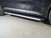Пороги алюминиевые с пластиковой накладкой 1920 мм для автомобиля Exeed VX 2.0L 4WD 2021-,TCC Тюнинг ,арт. EXEEDVX21-32AL