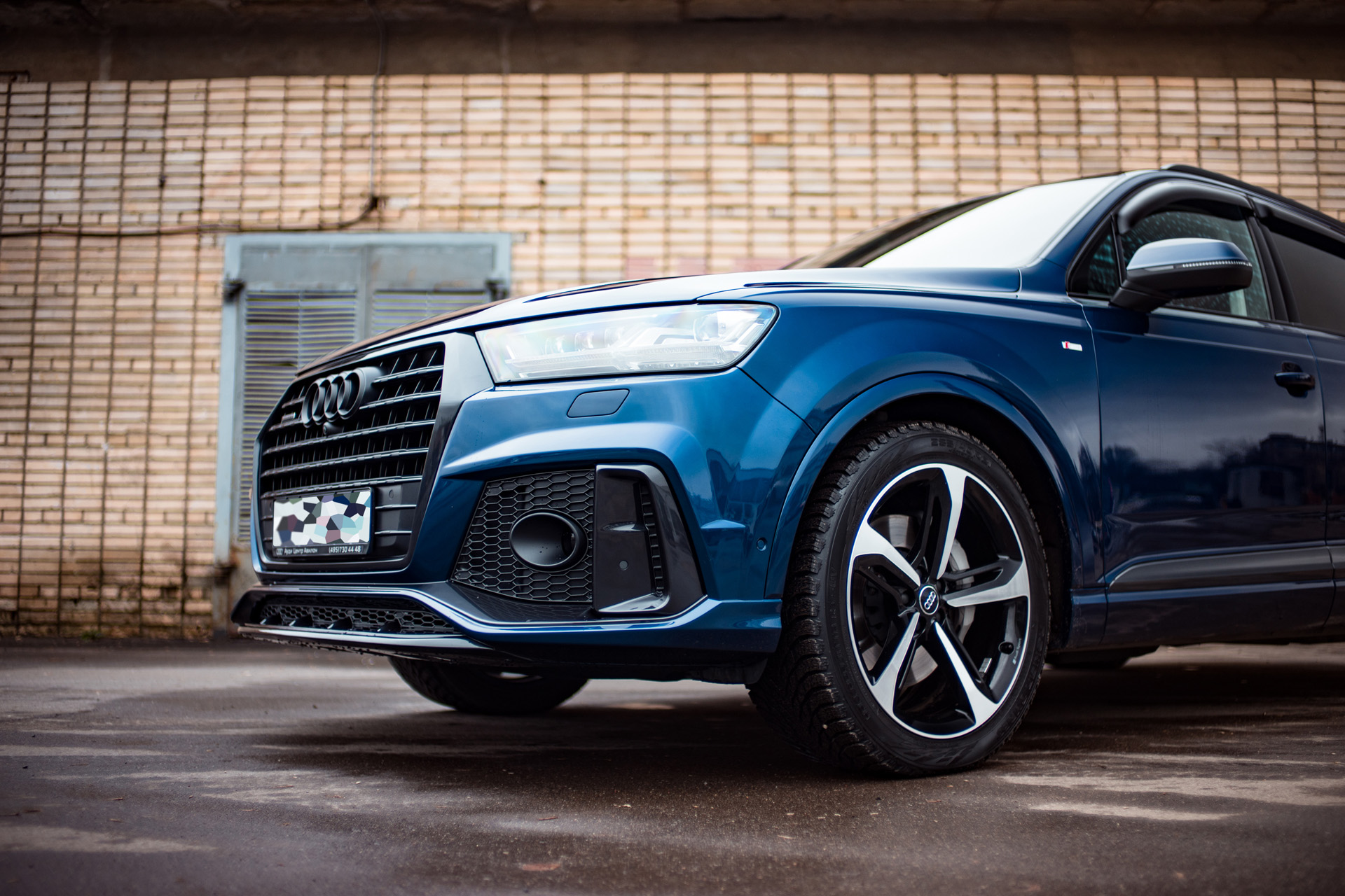 Облицовка переднего бампера в сборе для Audi Q7 S-line 2015-2020, MTR, арт. MTR-4M-150112