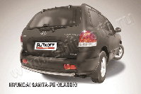 Защита заднего бампера d57 Hyundai Santa-Fe Classic (2000-2012) , Slitkoff, арт. HSFT016