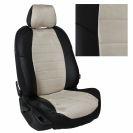 Чехлы для KIA Ceed III, Алькантара ромб, (Черный + Бежевый), Autopilot арт. ki-ewf2fff-cwe3ggb-chebe-ar