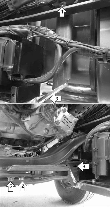 Защиты Грузовые Motodor (Насос AdBlue), 3 мм, Сталь для Mercedes-benz Actros 2008-2016 арт. 21222