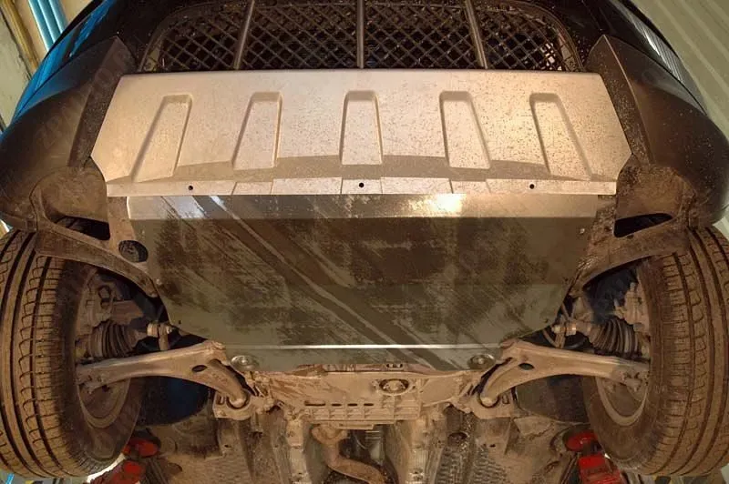 Защита картера и КПП для VOLKSWAGEN Tiguan  2009 - , V-1.4; 2.0; 2.0TDI, Sheriff, алюминий 4 мм, арт. 26.2612