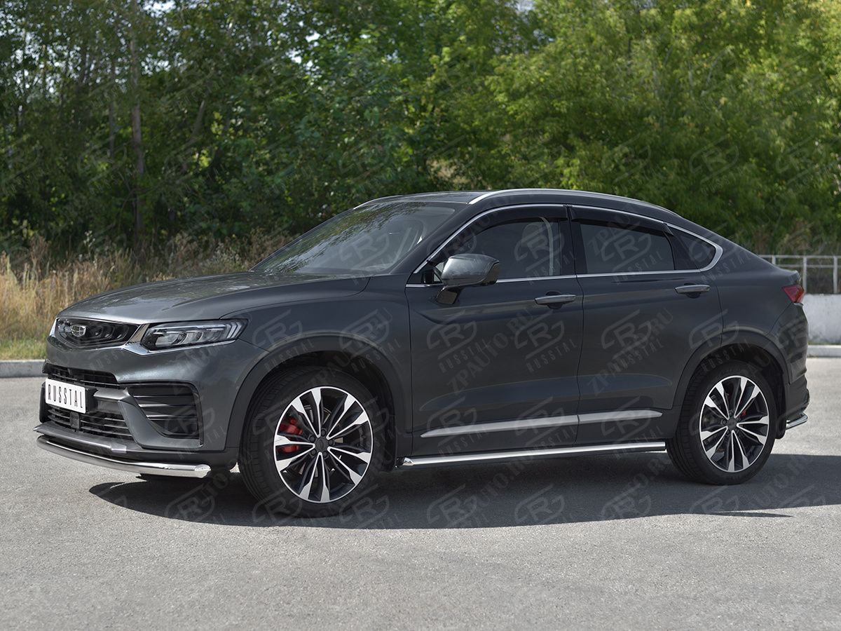 GEELY TUGELLA 2020- Защита переднего бампера d57 секции GTGZ-003942