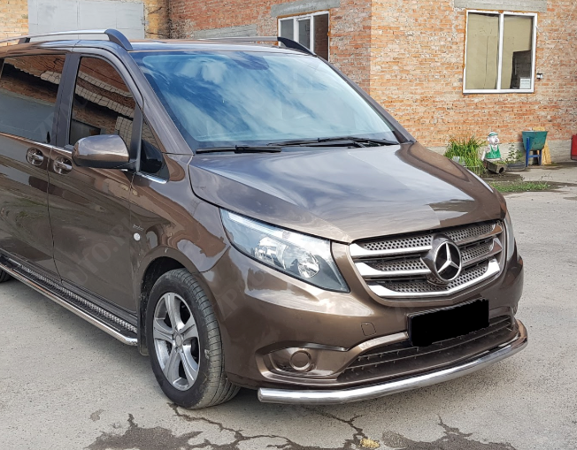 Защита переднего бампера d60 для Mercedes Vito W447, MBV.14.01, Россия