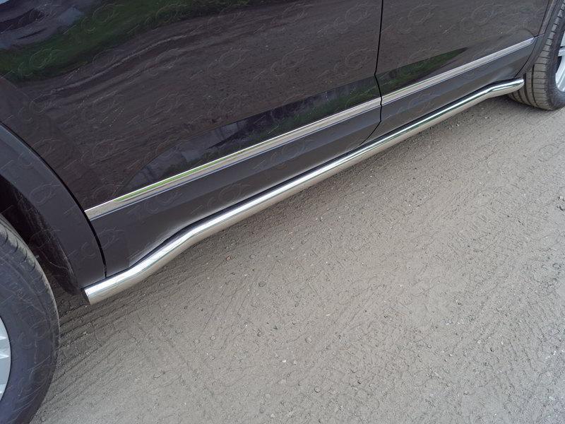 Пороги труба 60,3 мм для автомобиля Volkswagen Teramont 2018-, TCC Тюнинг VWTER18-37