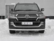 Защита переднего бампера d57 секции TLCZ-003114 для автомобиля TOYOTA LAND CRUISER 200 2018 EXECUTIVE LOUNGE, Slitkoff