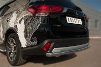 Защита заднего бампера d57 для Mitsubishi Outlander 2015, Slitkoff MOZ-002113