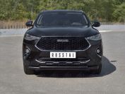 HAVAL F7X 1.5 4WD 2019-2022 Защита переднего бампера d57 секции-d42 дуга black HF7XZ-003836CH