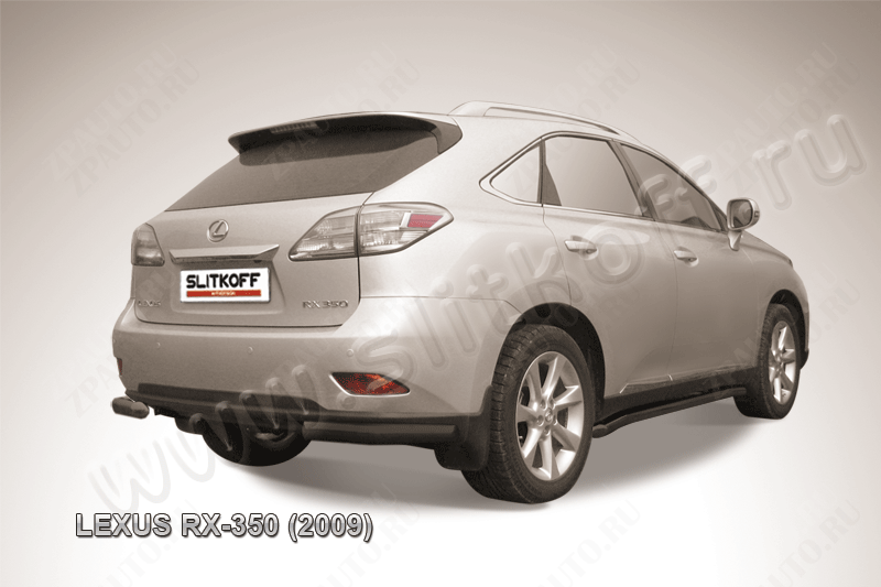 Уголки d76 черные Lexus RX-350 (2008-2012) , Slitkoff, арт. LRX35017B