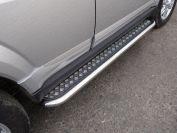 Пороги с площадкой 60,3 мм для автомобиля Great Wall H3 NEW 2014-, TCC Тюнинг GRWALH314-07