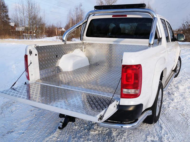 Защита кузова со светодиодной фарой 76,1 мм (только для кузова) для автомобиля Volkswagen Amarok 2016-, TCC Тюнинг VWAMAR17-15