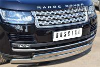 Защита переднего бампера d75х42/75х42 для Land Rover Range Rover 2013, Slitkoff LRV-001440