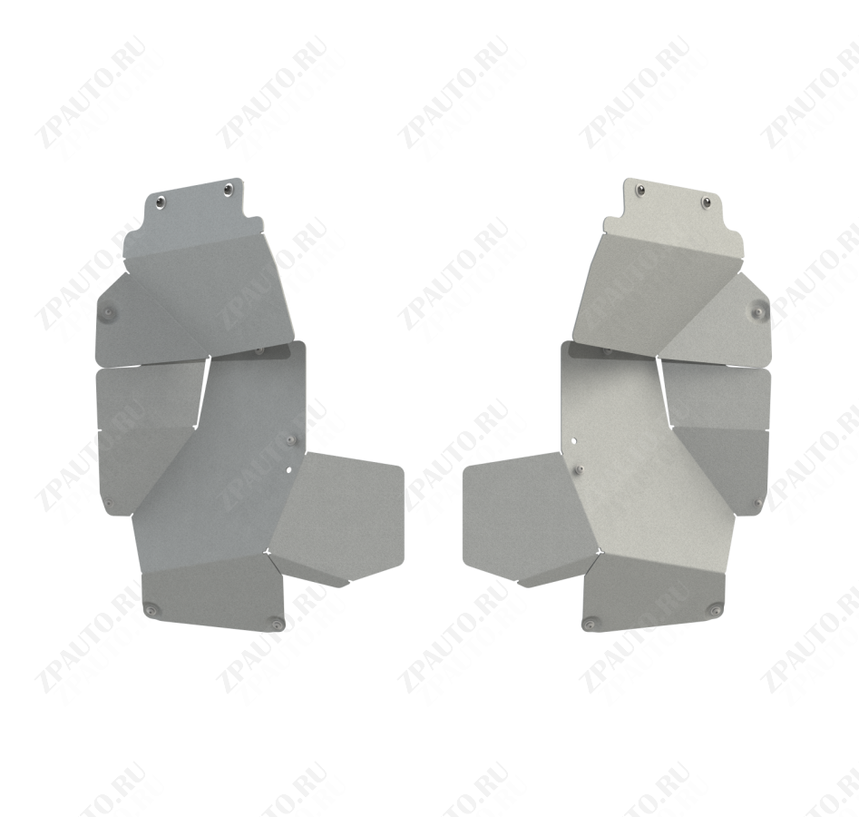 Защита колесных арок для YAMAHA Wolverine RMax4 2021 -, алюминий 3 мм, STORM, арт. 4975