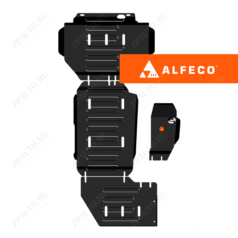 Haval H5 Pro 2023- V-2.0D 8AT 4WD (150 л.с.) комплект защиты (редуктор переднего моста, кпп и РК (4 части)), ALFeco, сталь, 2 мм, арт. ALF5511st