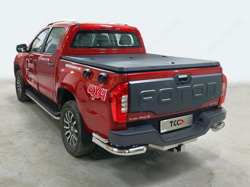 Защита задняя (уголки двойные) 76,1/42,4 мм Foton Tunland G7 2.0 Diesel АКПП 4WD 2024 арт. FOTTUNG724-23