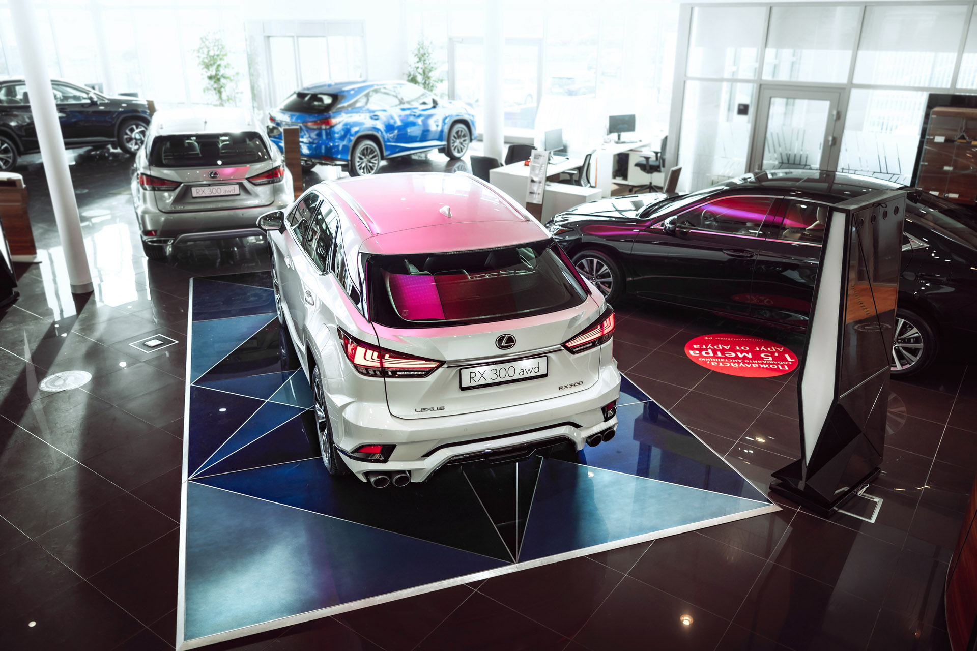 Облицовка заднего бампера в сборе с карбоновыми насадками для Lexus RX 2019-2022, MTR, арт. MTR-AL20-200543