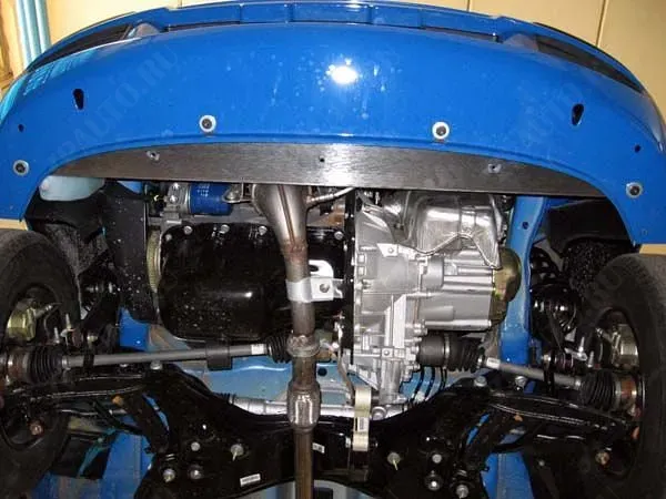 Защита картера и КПП для FIAT Panda  2003 - 2012, V-1.2, Sheriff, сталь 2,0 мм, арт. 07.0995