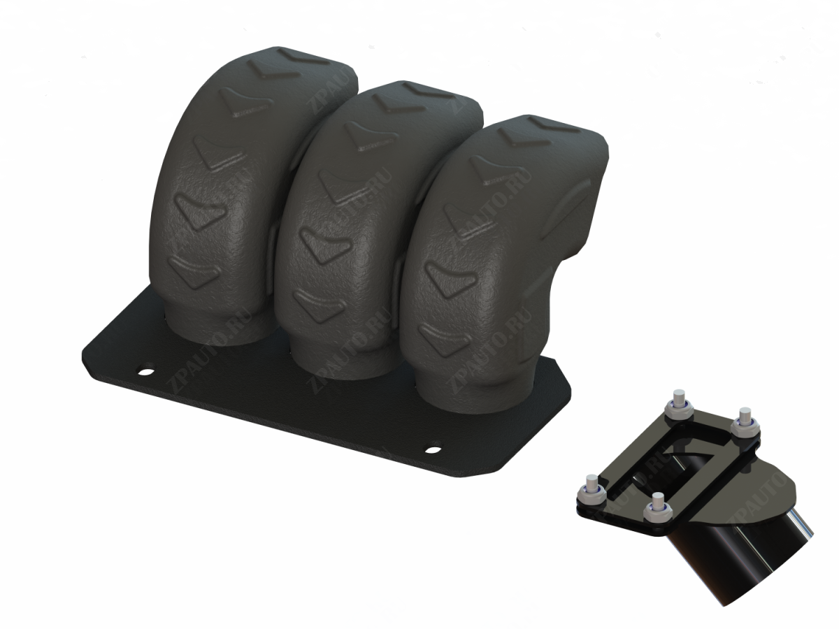 Комплект для шноркелей (черный), алюминий 4 мм, STORM, арт. MP 0368 V2