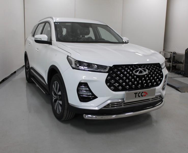 Защита передняя нижняя 60,3 мм для автомобиля Chery Tiggo 7 PRO 2020 арт. CHERTIG7P20-17