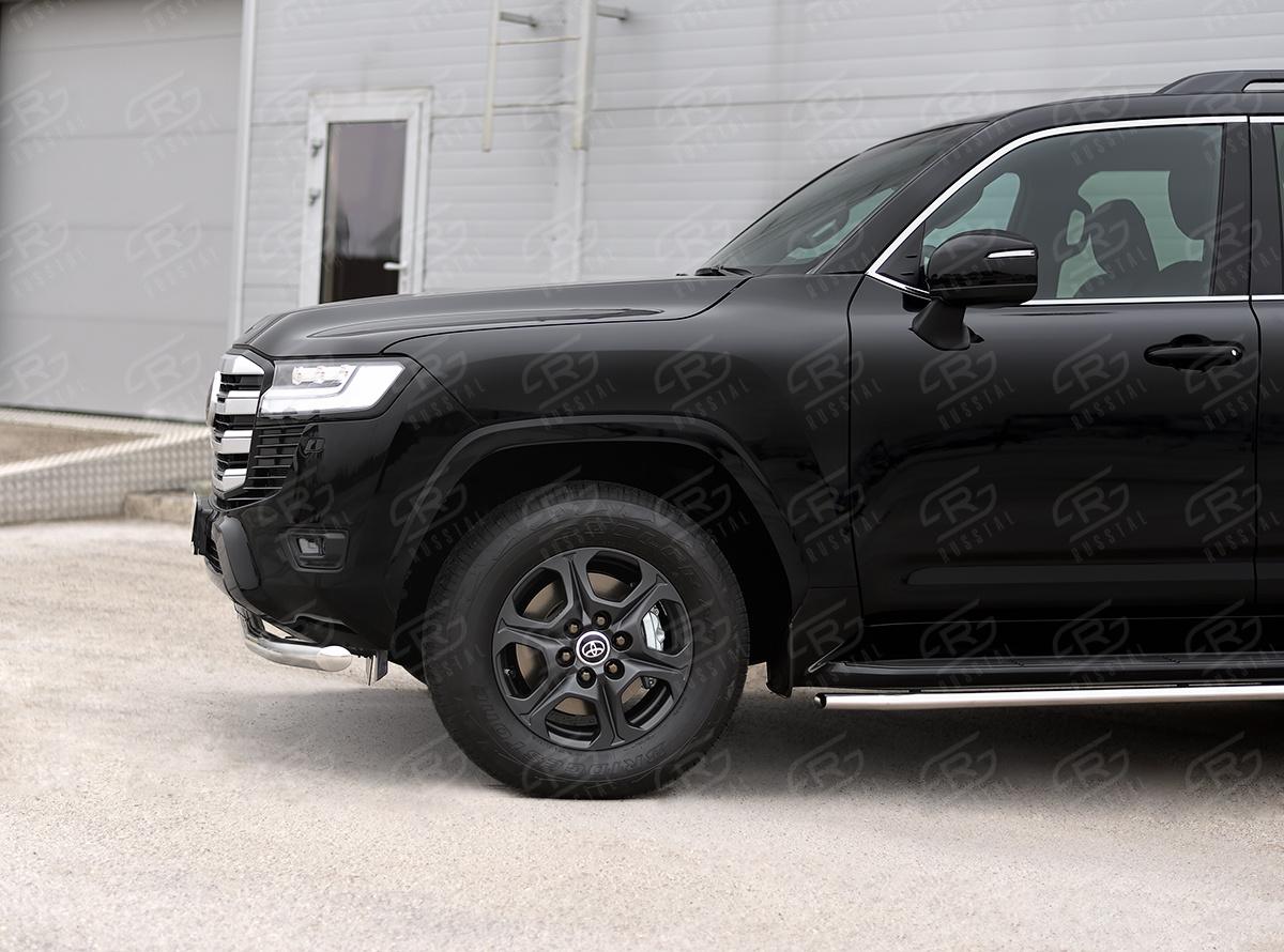 TOYOTA LAND CRUISER 300 2021 - Защита переднего бампера d57 секции TLCZ-003785