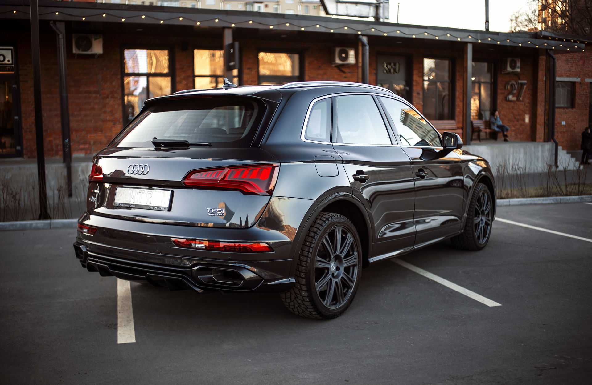 Облицовка переднего бампера в сборе для Audi Q5 S-line 2017-2020, MTR, арт. MTR-FY-180242