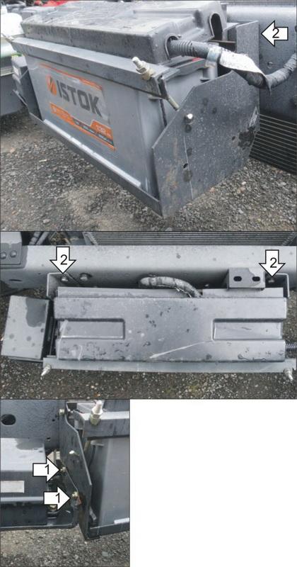 Защиты Грузовые Motodor (Антивандальный кожух аккумулятора ), 1,5 мм, Сталь для Foton BJ 1039 2012- арт. 27501