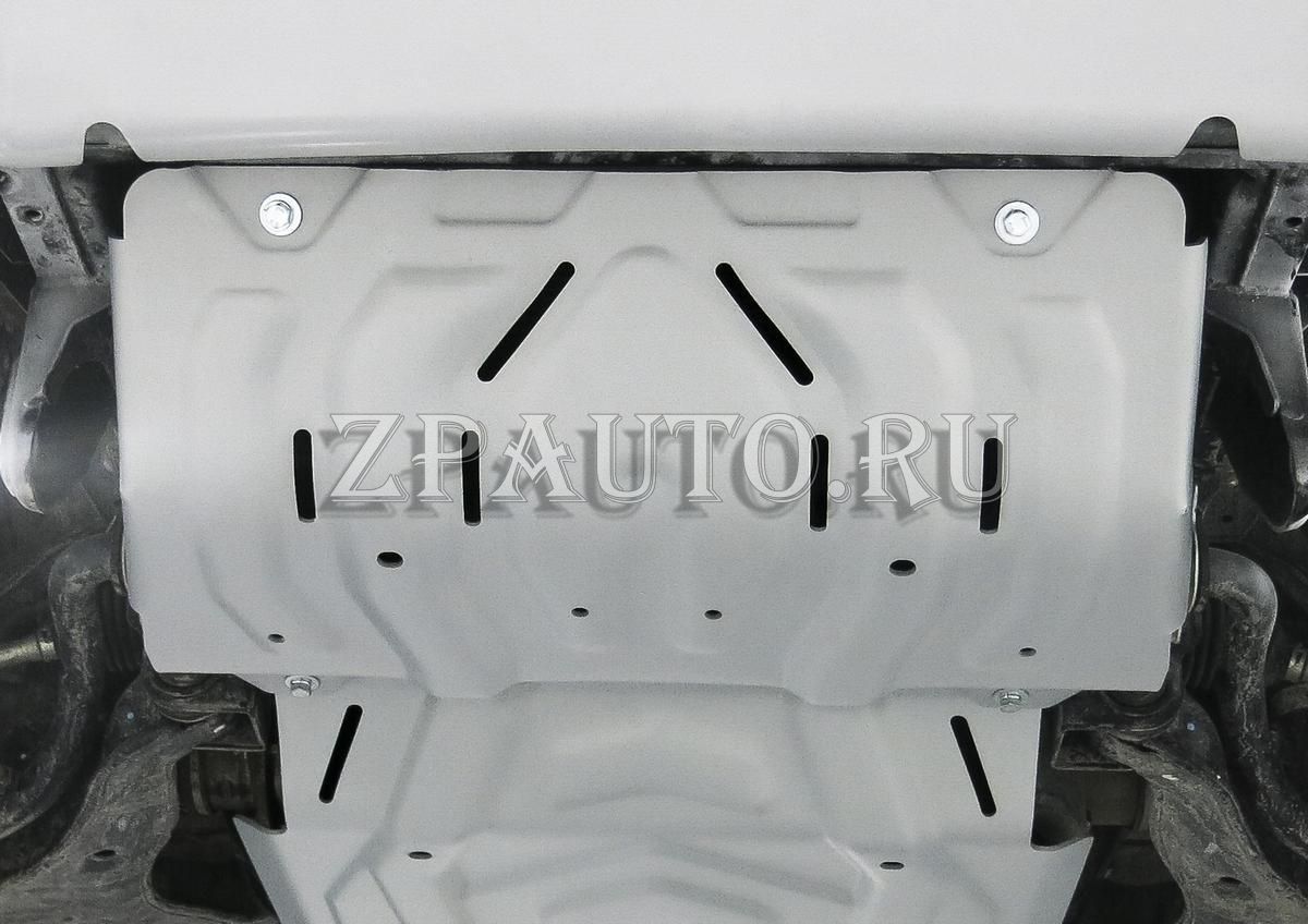 Защита радиатора Rival для Fiat Fullback 2016-н.в., штампованная, алюминий 4 мм, с крепежом, 333.4046.2