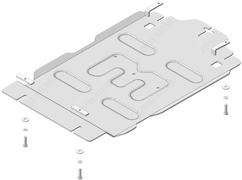 Защита алюминиевая Мотодор (Коробка переключения передач), 5 мм,  Dodge Ram 1500  2024- арт. 32917