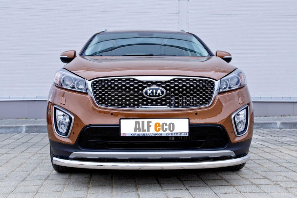 Защита передняя D 60,3 для Kia Sorento(Киа Соренто), ALFeco арт. KIASORPRIM-15.02